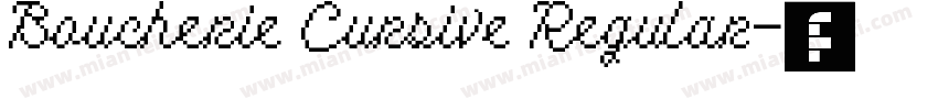 Boucherie Cursive Regular字体转换